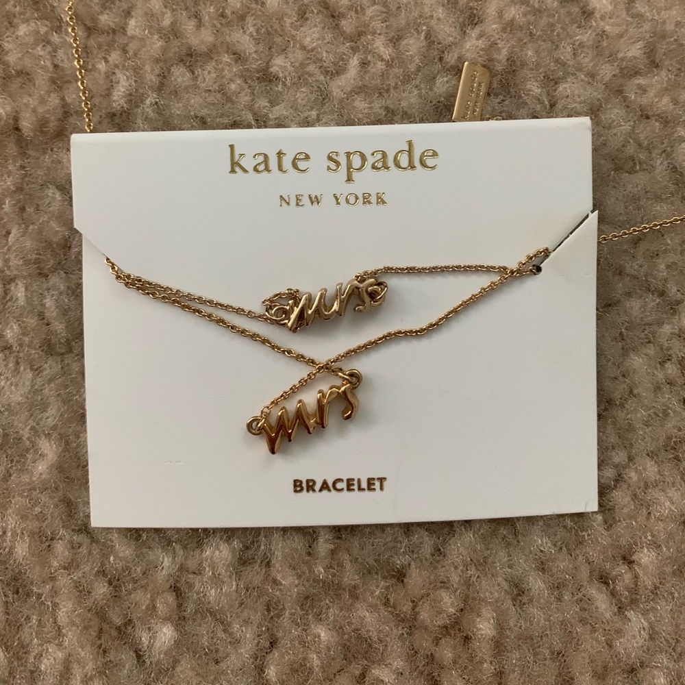 Kate spade MRS necklace AND bracelet